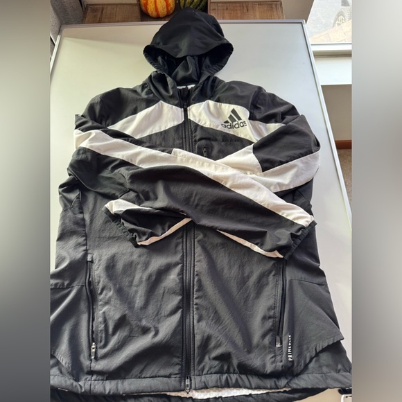 adidas Other - Adidas Men's Black and White Windbreaker